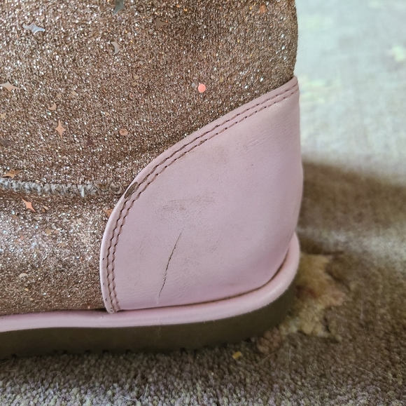 Juicy Coutuer fall winter boots girls size 4 women's 5.5 pink glitter FAIR - Picture 7 of 16